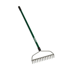 Seymour Bow Rake Green Fiberglass Handle
